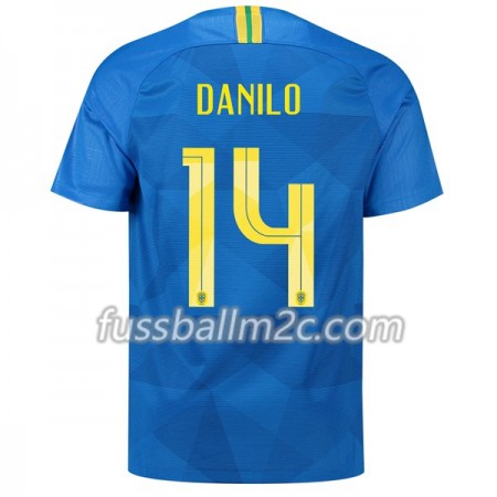 Fußballtrikots Brasilien Danilo 14 Auswärts Trikotsatz WM 2018